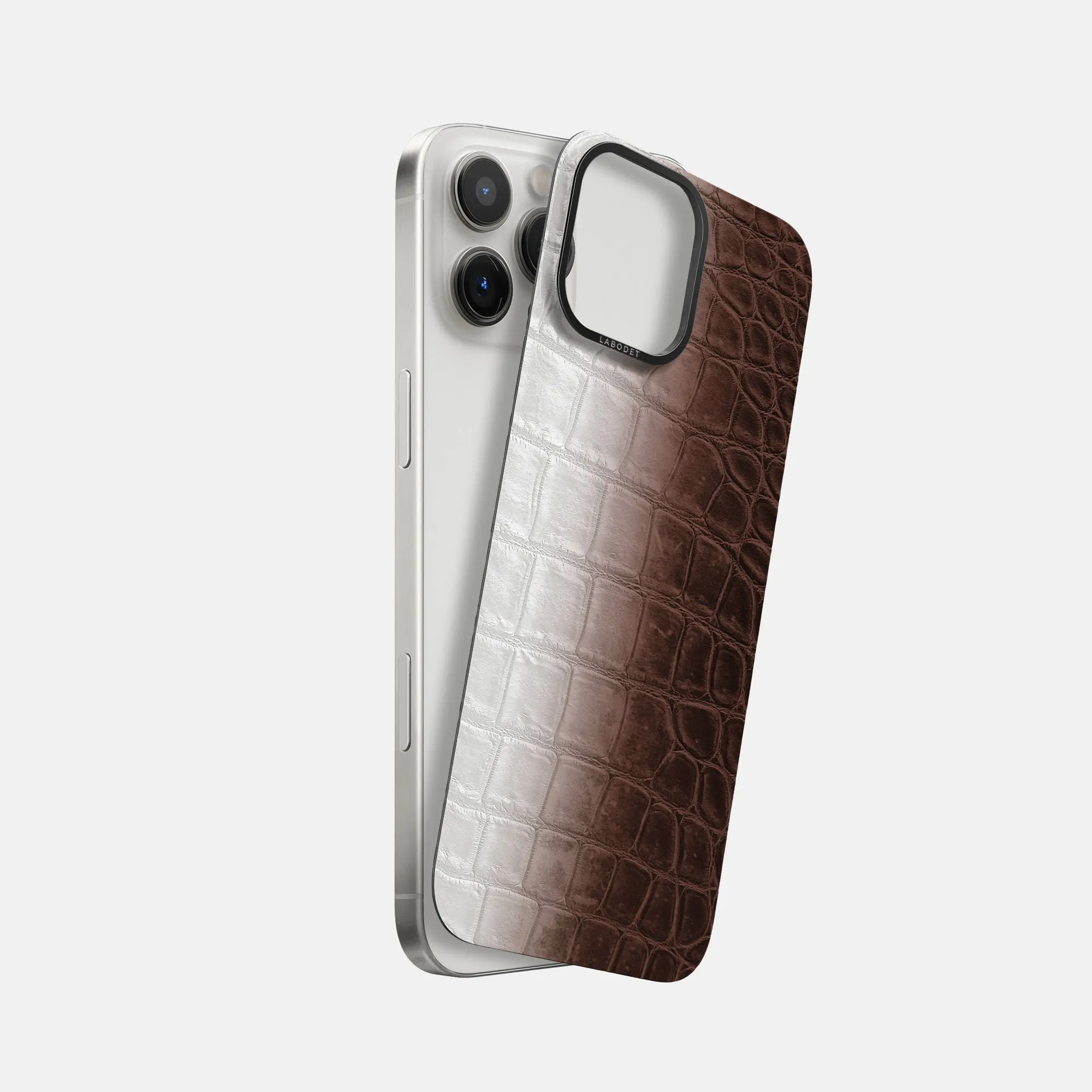 Protective Layering Comfort Shape MagSafe Mask For iPhone 16 Pro Max In Himalayan Crocodile