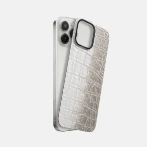 Matte Shield Gloss Layer Finish MagSafe Mask For iPhone 16 Pro Max In Himalayan Crocodile