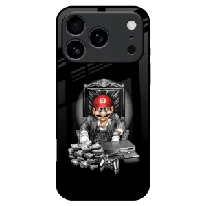 Dark Secret Glass Case for iPhone 17 Pro Max Shock Surface Vivid Pattern Design