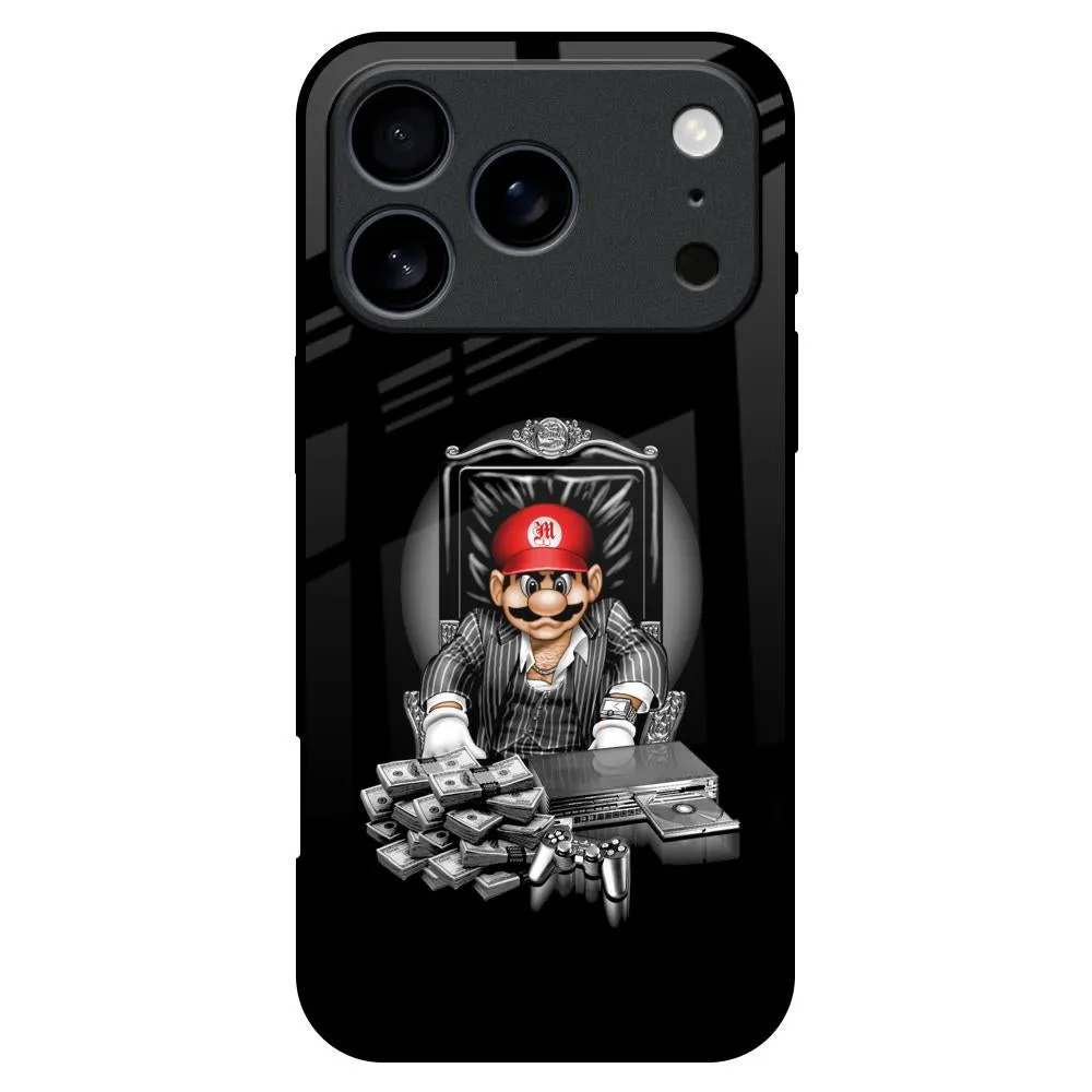 Dark Secret Glass Case for iPhone 17 Pro Max Shock Surface Vivid Pattern Design