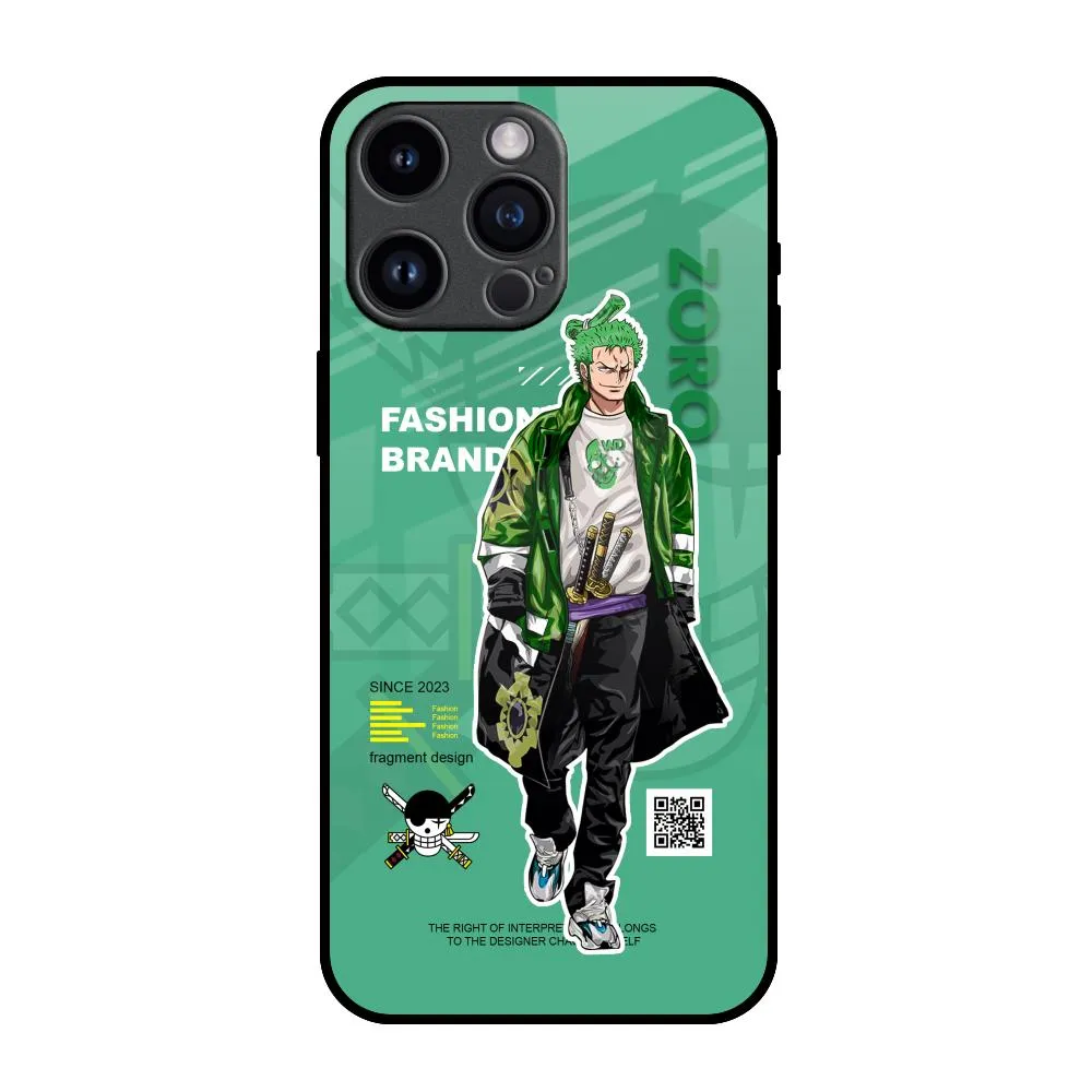 Zoro Bape Glass Case for iPhone 14 Pro Max Lightweight Build Quality