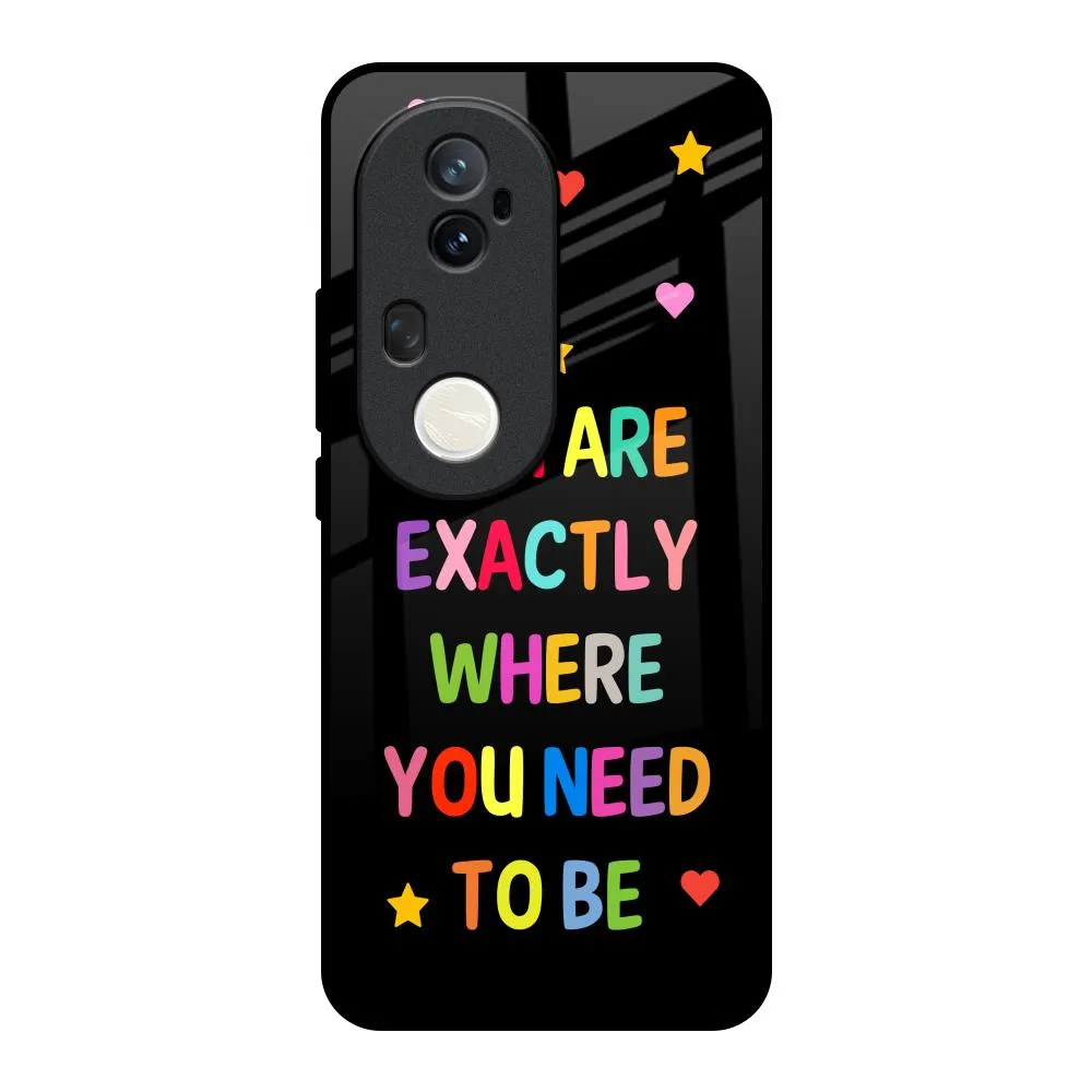 Flexible Protection Classic Texture Magical Words Glass Case for Vivo T4 Ultra 5G