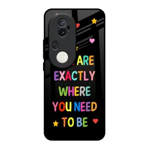 Flexible Protection Classic Texture Magical Words Glass Case for Vivo T4 Ultra 5G