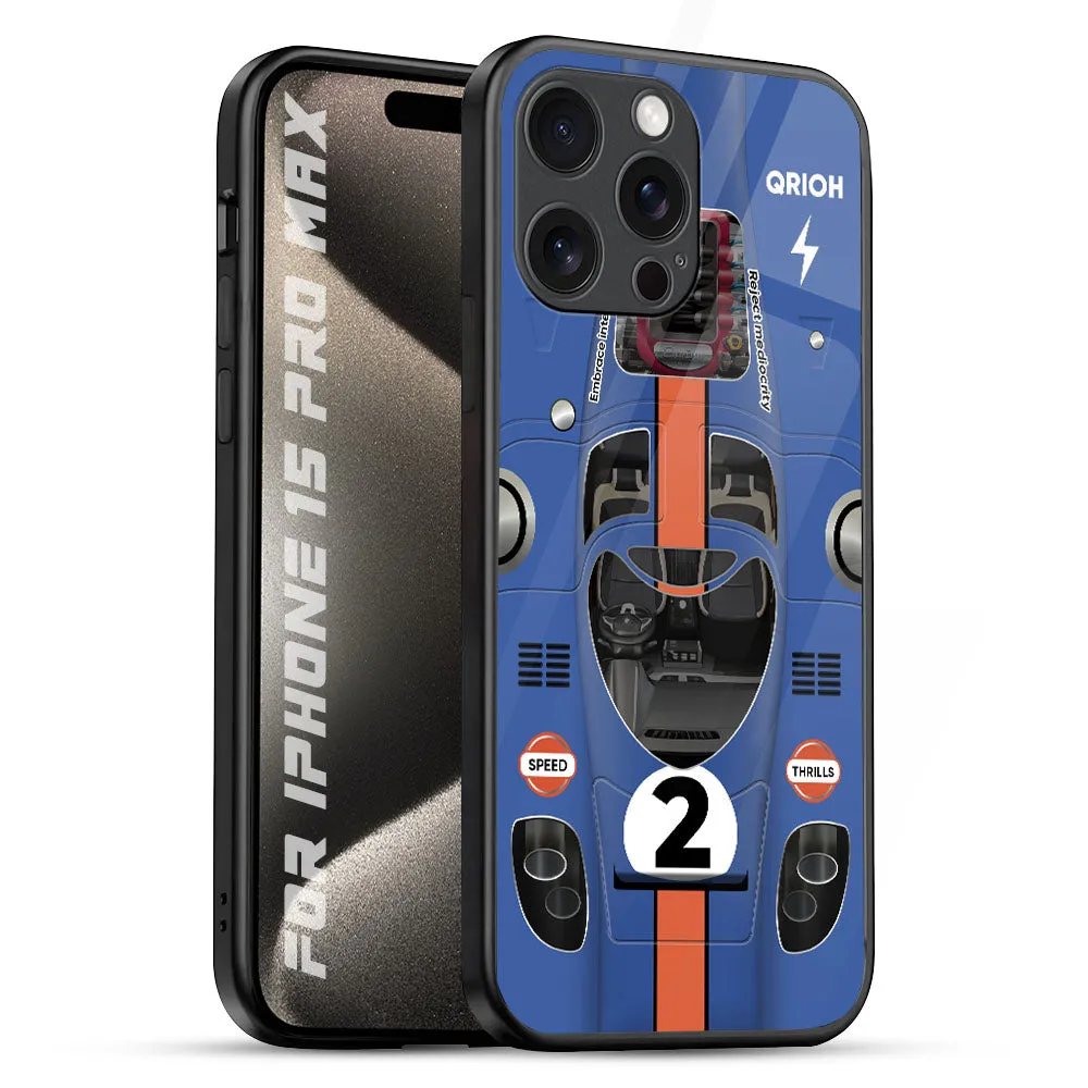 Car Adiction Glass Case for iPhone 15 Pro Max Rugged Build Comfort Finish Layer