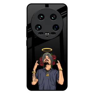 Punjabi Singer Poster Glass Case for Mi 14 Ultra 5G Patterned Design Soft Frame