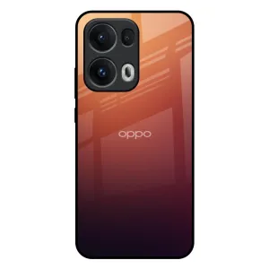 Screen Bumper Office use Sunset Background Glass Case for Oppo Reno13 Pro 5G