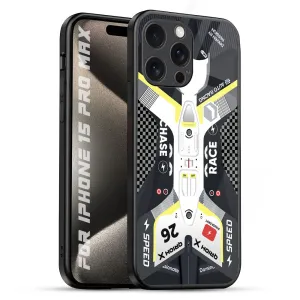 Car Enthusiast Glass Case for iPhone 15 Pro Max Protective Shell Design premium design