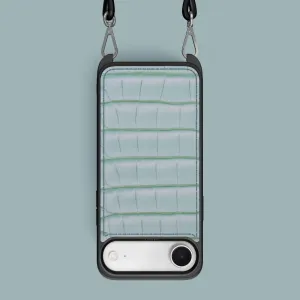 Modern Touch clean design Crossbody Sport Case Mint Gum For iPhone 17 Air In Alligator