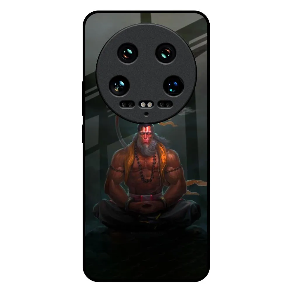 Lord Hanuman Animated Glass Case for Mi 14 Ultra 5G Pocket Size