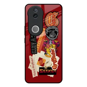 Gryffindor Glass Case for IQOO Z10R 5G Clear Design Non slip grip