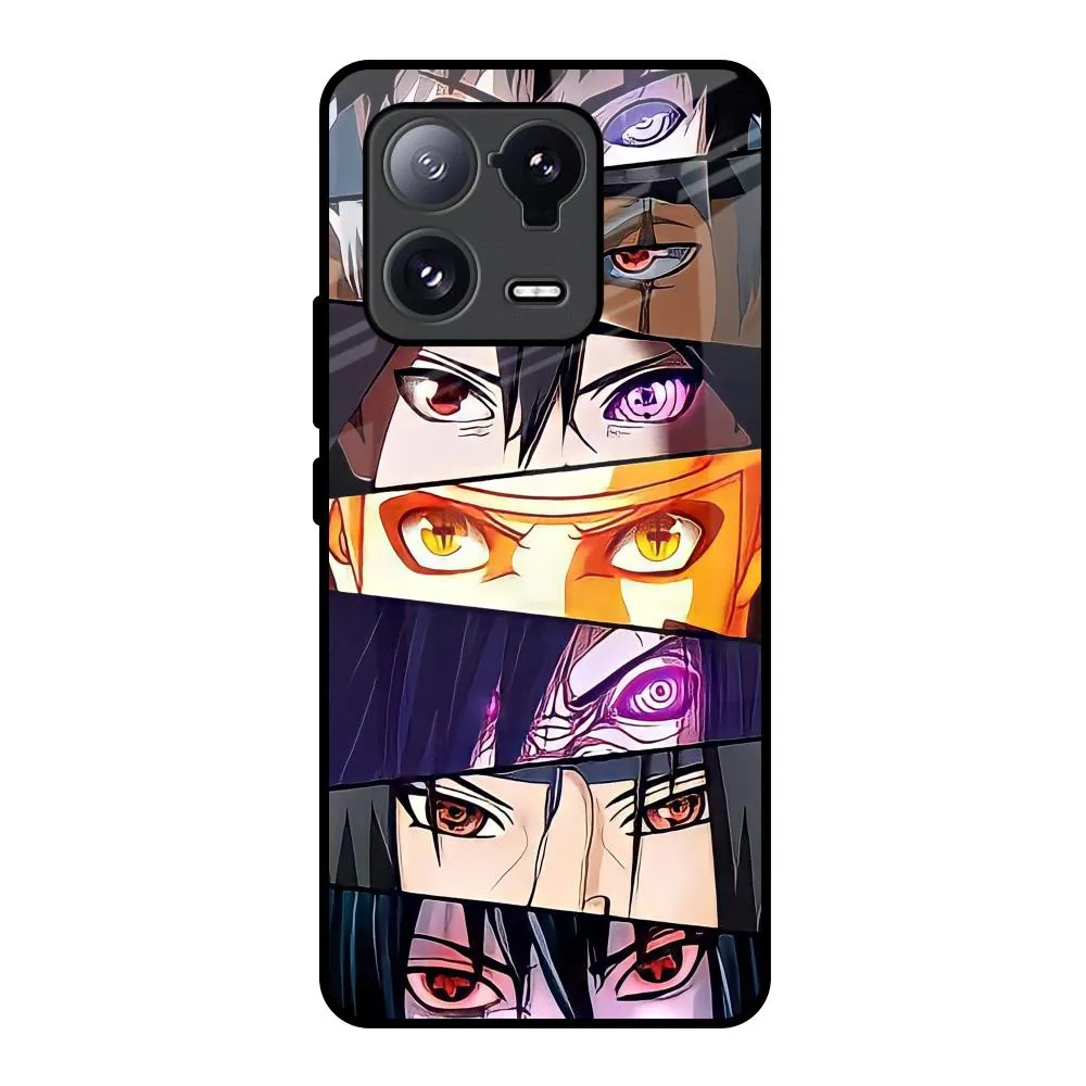 Anime Eyes Glass Case for Mi 13 Pro Stylish frame