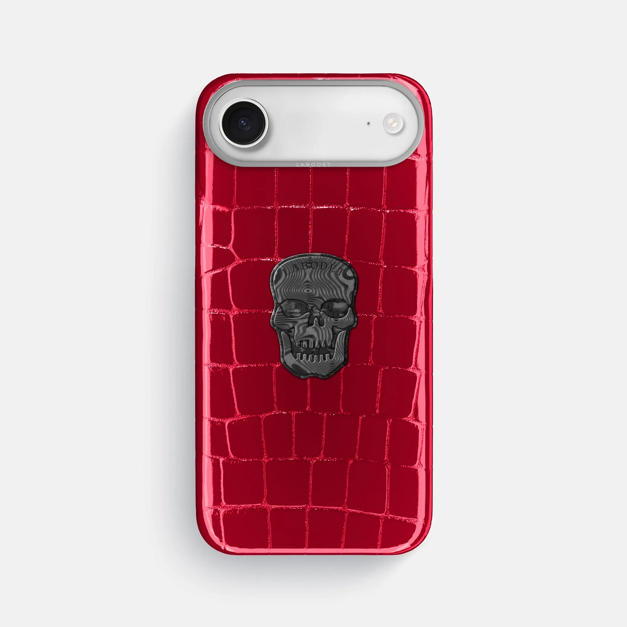 Premium Look Rugged Design Classic Case With Carbon Skull For iPhone 17 Air In Shiny Alligator