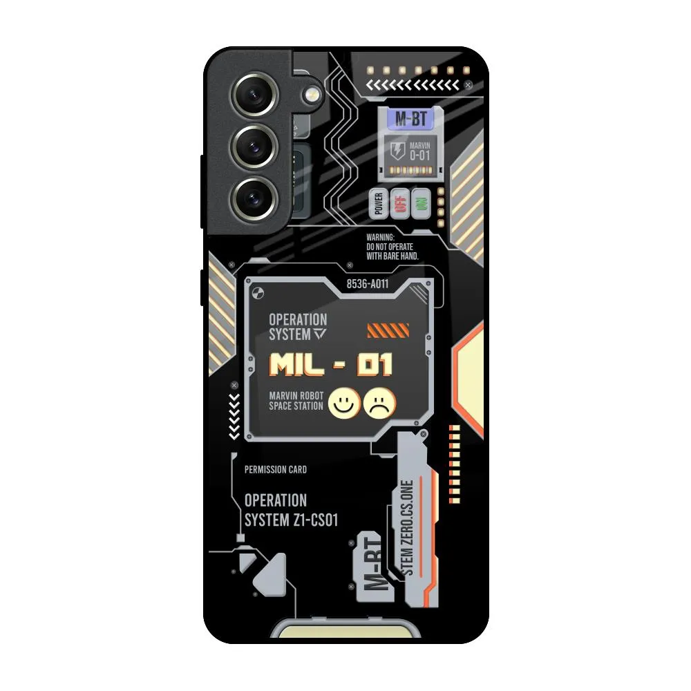 Exposed Parts Glass Case for Samsung Galaxy S21 FE 5G Matte Surface Design Protective Corners