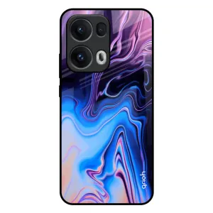Anti glare Polished Detail Psychic Texture Glass Case for Oppo Reno13 Pro 5G