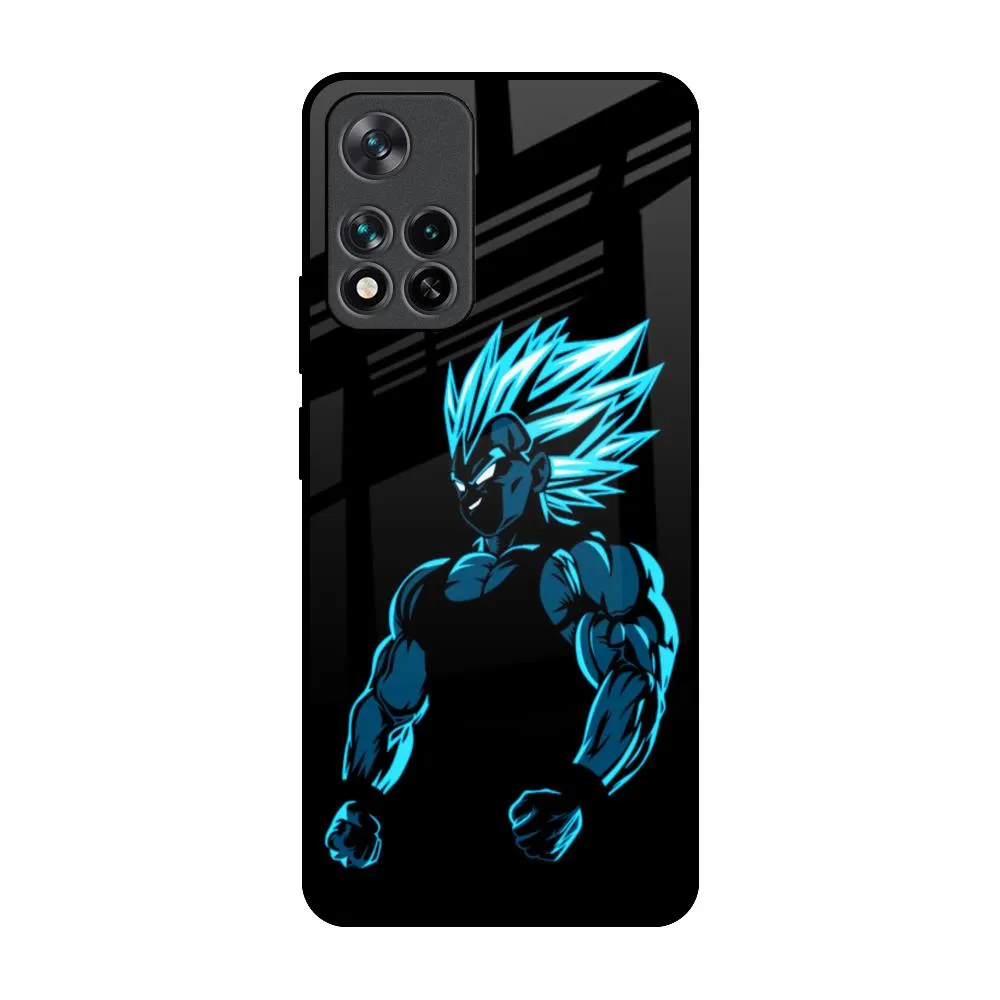 Pumped Up Anime Glass Case for Mi 11i Sleek Edge Design
