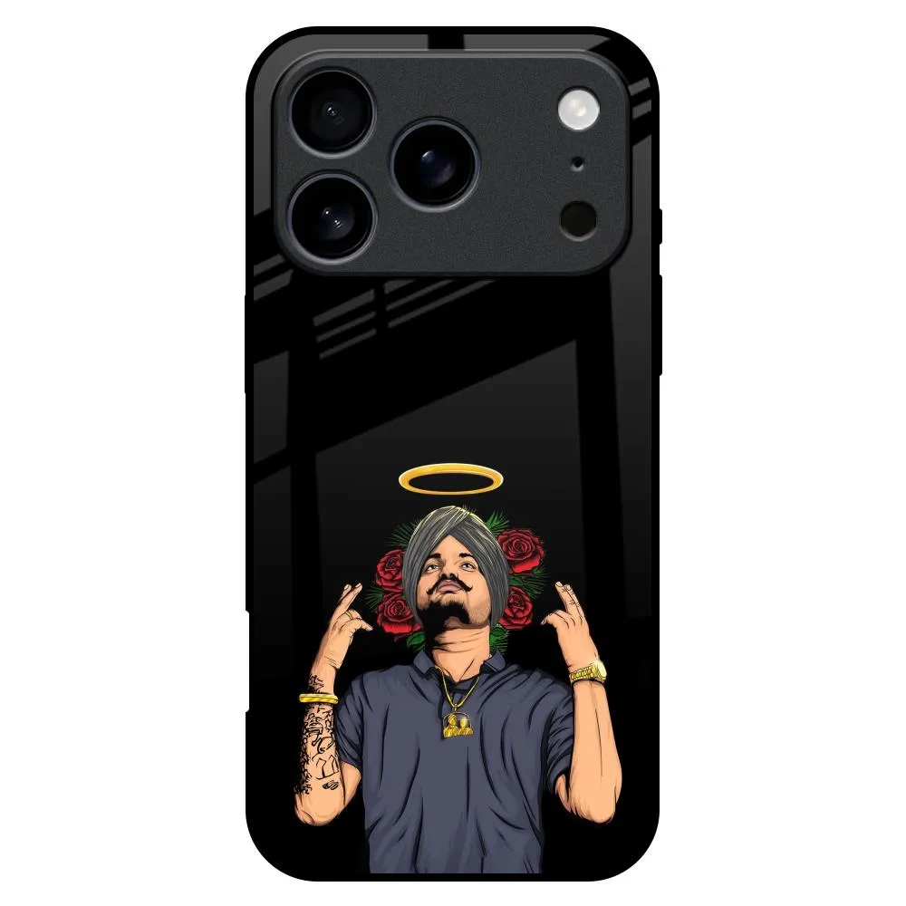 Punjabi Singer Poster Glass Case for iPhone 17 Pro Max Universal Design