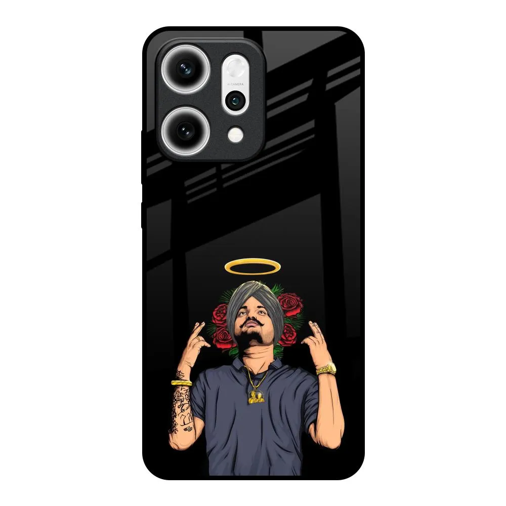 Punjabi Singer Poster Glass Case for Oppo Reno14 5G Luxury Layer Texture Printed Artwork