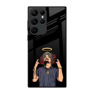 Punjabi Singer Poster Glass Case for Samsung Galaxy S22 Ultra 5G High gloss