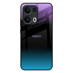 Modern Finish Elegant Craft Purplemarine Glass Case for Oppo Reno13 Pro 5G