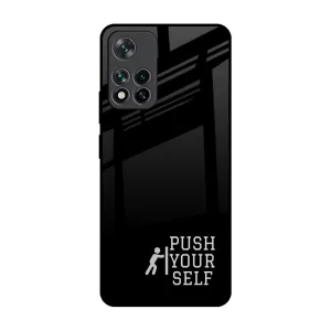 Creative Design Push Your Self Glass Case for Mi 11i