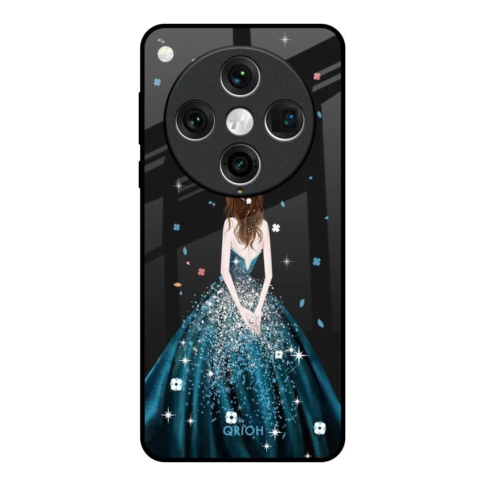 Queen Of Fashion Glass Case for Oppo Find x8 Pro Premium Touch