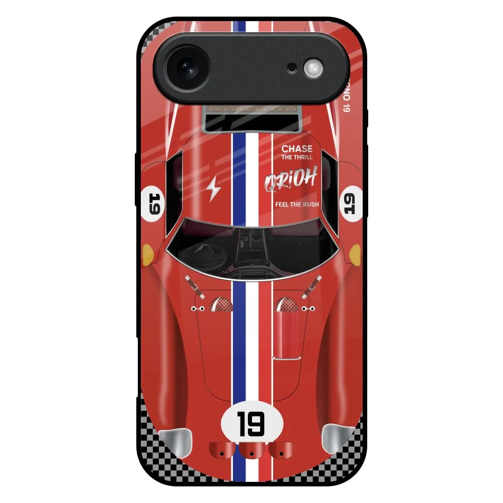 Racing Vintage Glass Case for iPhone 17 Air Comfort Build