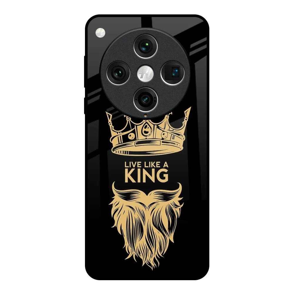 Comfort Texture Finish King Life Glass Case For Oppo Find x8 Pro