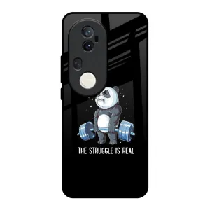 Real Struggle Glass Case for Vivo T4 Ultra 5G Printed Graphic Protective Surface