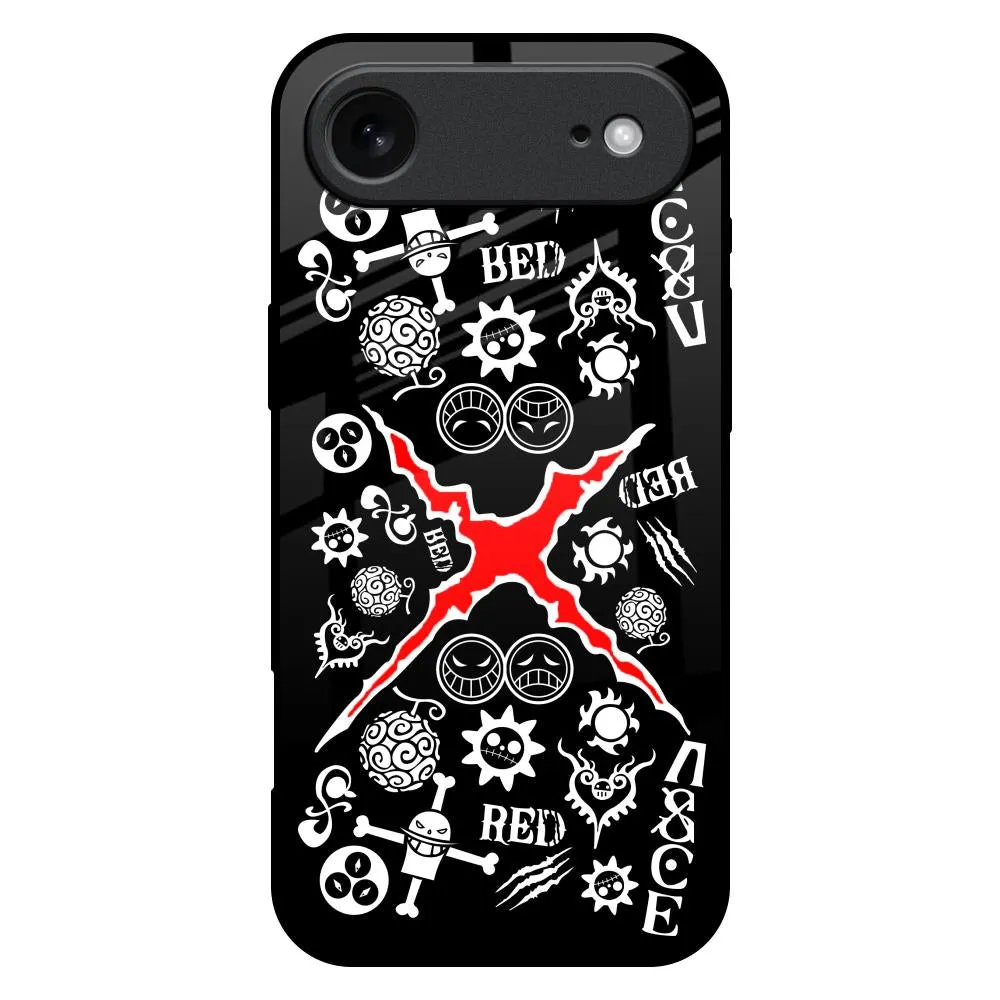 Red Zone Glass Case for iPhone 17 Air Rugged Detail Layer Luxury Shine