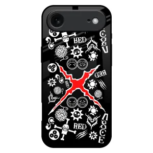 Red Zone Glass Case for iPhone 17 Air Rugged Detail Layer Luxury Shine