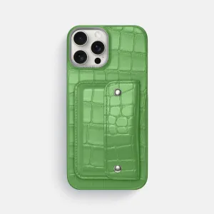 Envelope Case For iPhone 16 Pro Max In Alligator Soft Edge Look Anti Slip