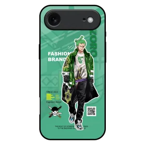 Zoro Bape Glass Case for iPhone 17 Air Modern Build Texture