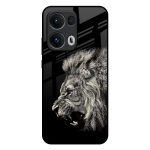 High Quality Durable Pattern Texture Brave Lion Glass Case for Oppo Reno13 Pro 5G