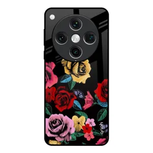 Floral Decorative Glass Case For Oppo Find x8 Pro Hybrid Build