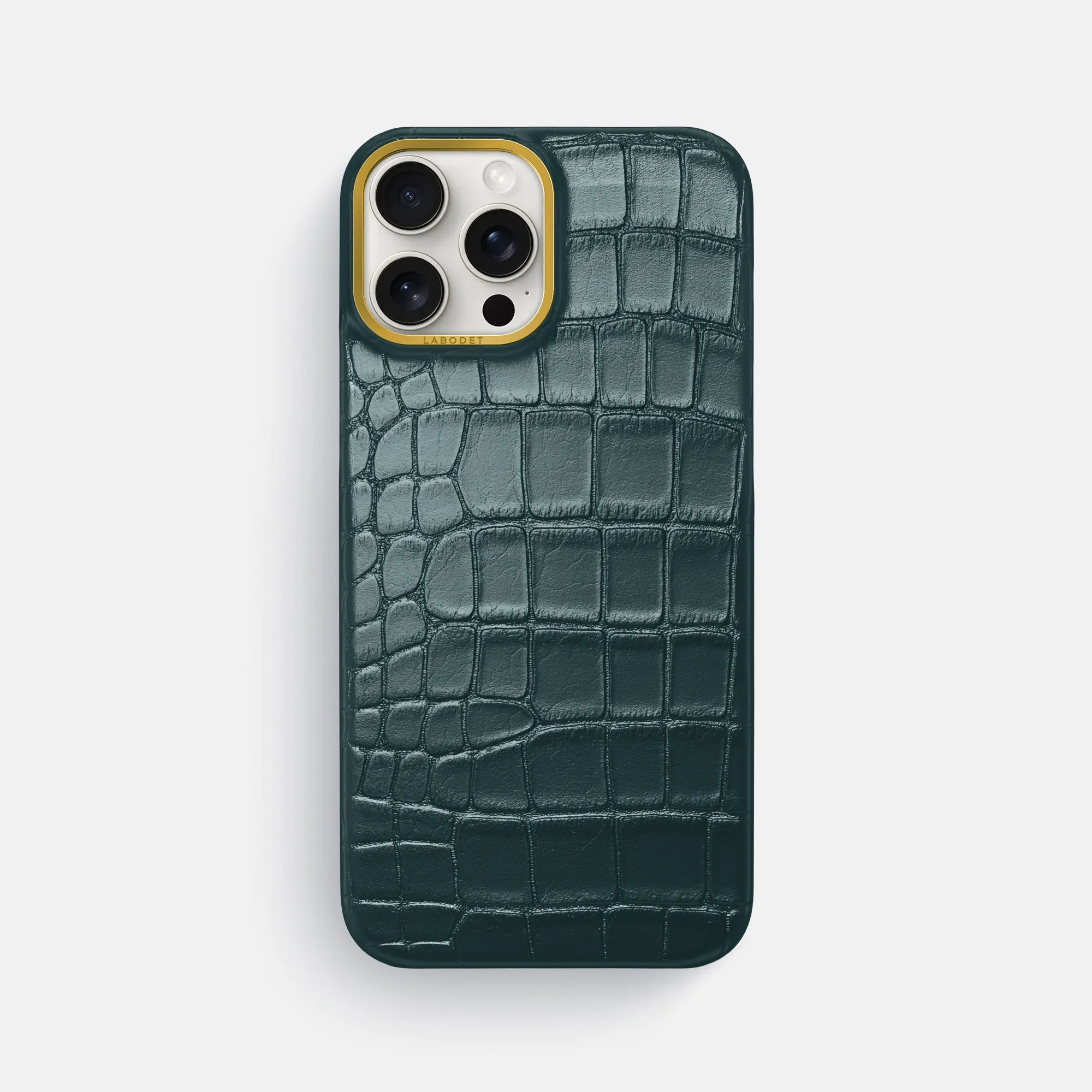 Classic Case For iPhone 16 Pro Max In Metallic Alligator Eco Friendly Rugged Texture Design