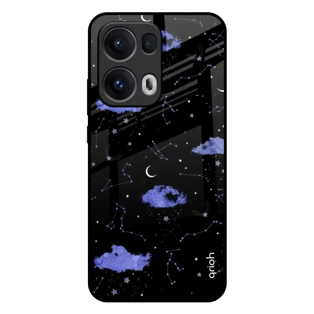 Flexible Detail Design Protective Layer Constellations Glass Case for Oppo Reno13 Pro 5G