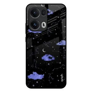 Flexible Detail Design Protective Layer Constellations Glass Case for Oppo Reno13 Pro 5G