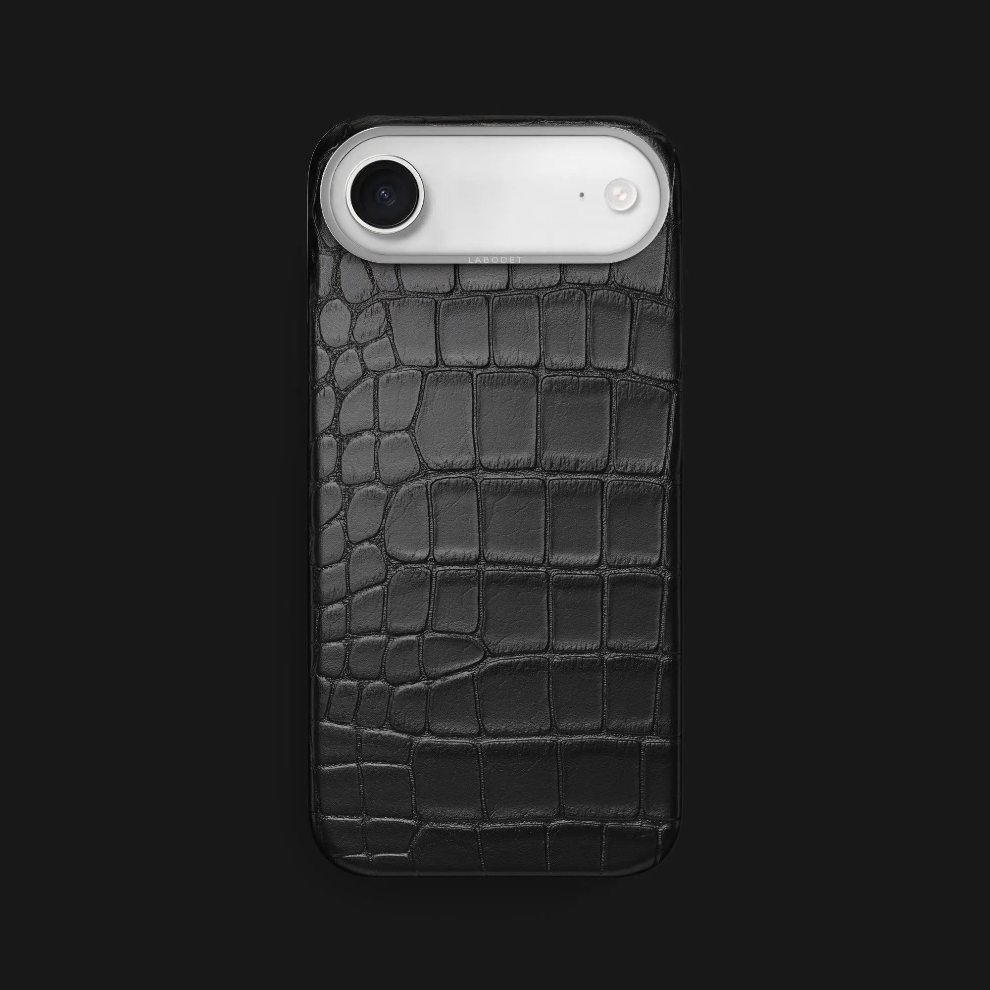 Classic Case Edition Black For iPhone 17 Air In Alligator Raised Bezels Rugged Finish