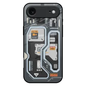 Impact shield Soft Protection Layer Retro Futuristic Glass Case for iPhone 17 Air