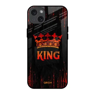 Royal King Glass Case for iPhone 15 Plus Clear Protection Protective Build