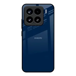 Royal Navy Glass Case for Mi 15 5G Premium Detail Finish Rugged Texture