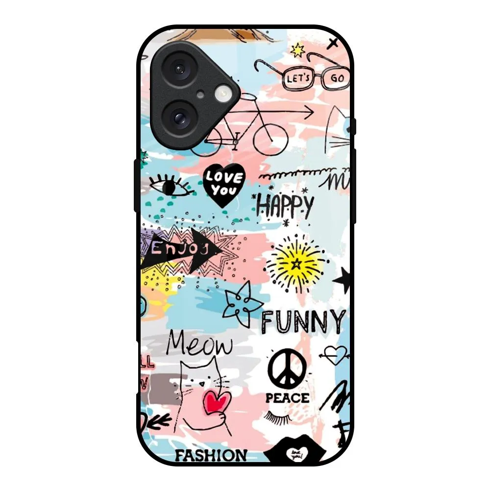 Just For You Glass Case For iPhone 16 Soft Edge Detail Everyday Function