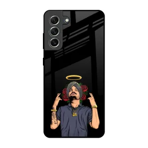 Punjabi Singer Poster Glass Case for Samsung Galaxy S21 FE 5G Compact Design