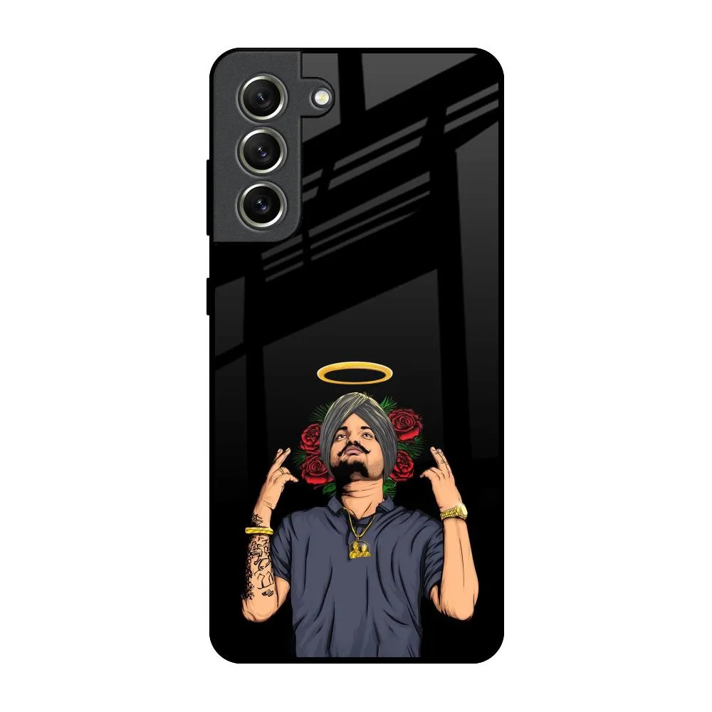 Punjabi Singer Poster Glass Case for Samsung Galaxy S21 FE 5G Compact Design