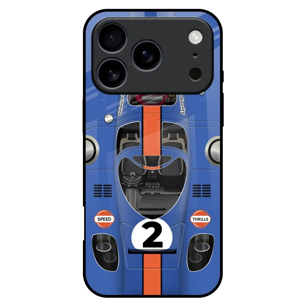 Car Adiction Glass Case for iPhone 17 Pro Max Simple Style Color Pattern