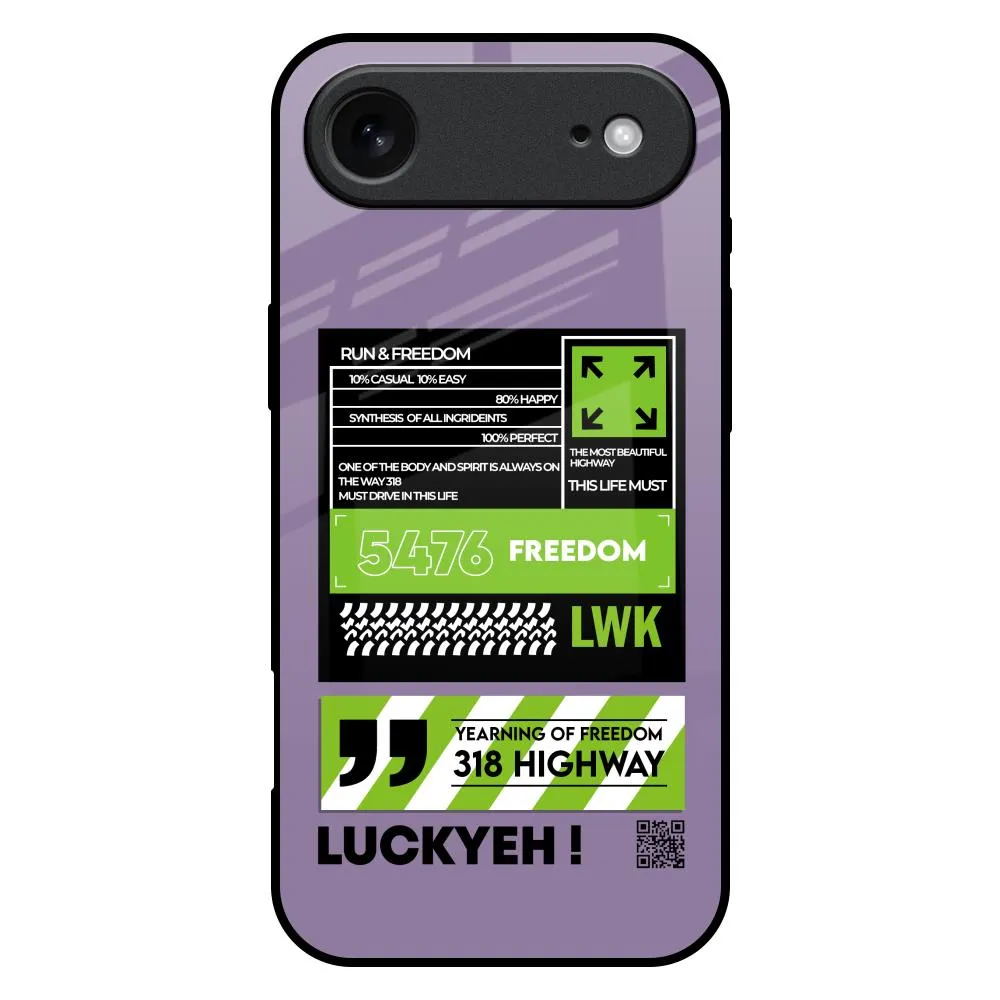 Run & Freedom Glass Case for iPhone 17 Air Outdoor Use Everyday Look