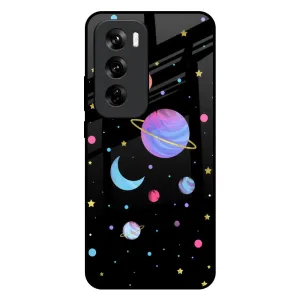 Hybrid Edge Planet Play Glass Case For Oppo Reno 12 5G