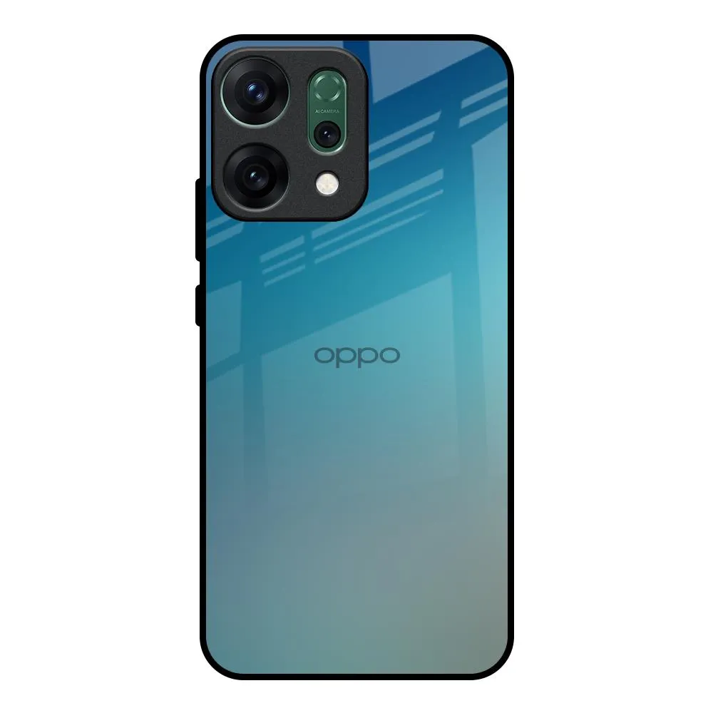 Wireless charging Sea Theme Gradient Glass Case for Oppo Reno14 Pro 5G
