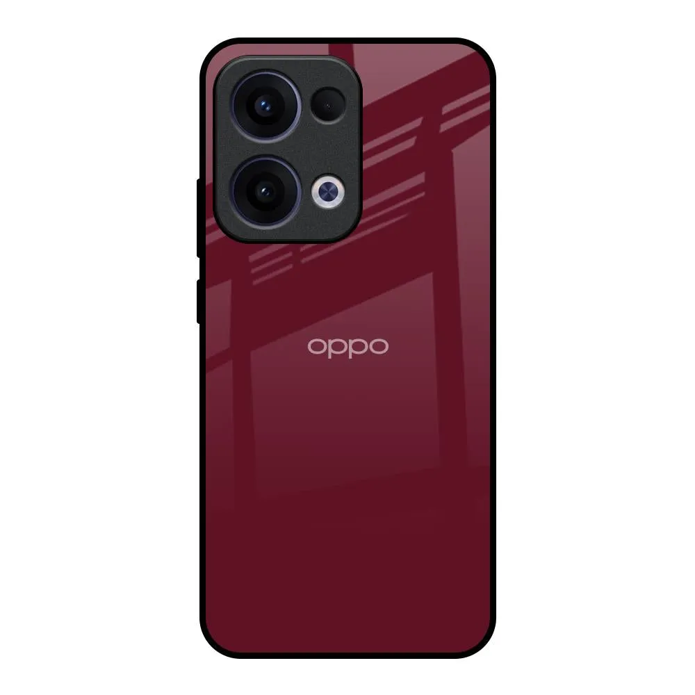 Anti Shock Classic Burgundy Glass Case for Oppo Reno13 5G