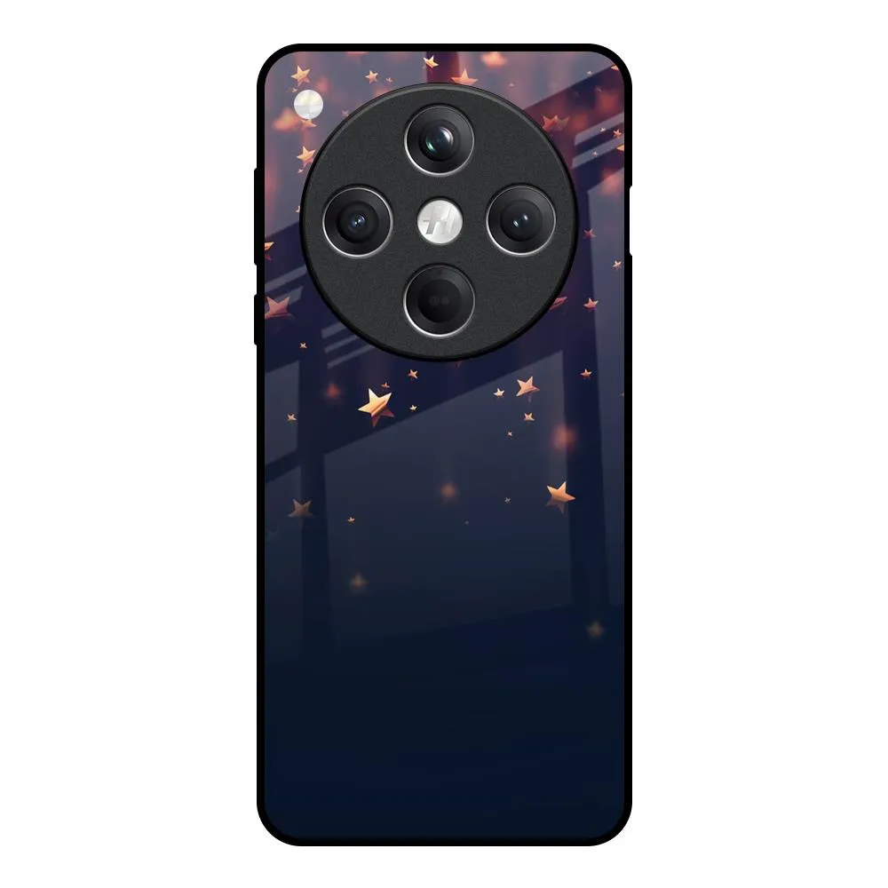 Falling Stars Glass Case For Oppo Find X8 5G Premium Build Stylish Aesthetic